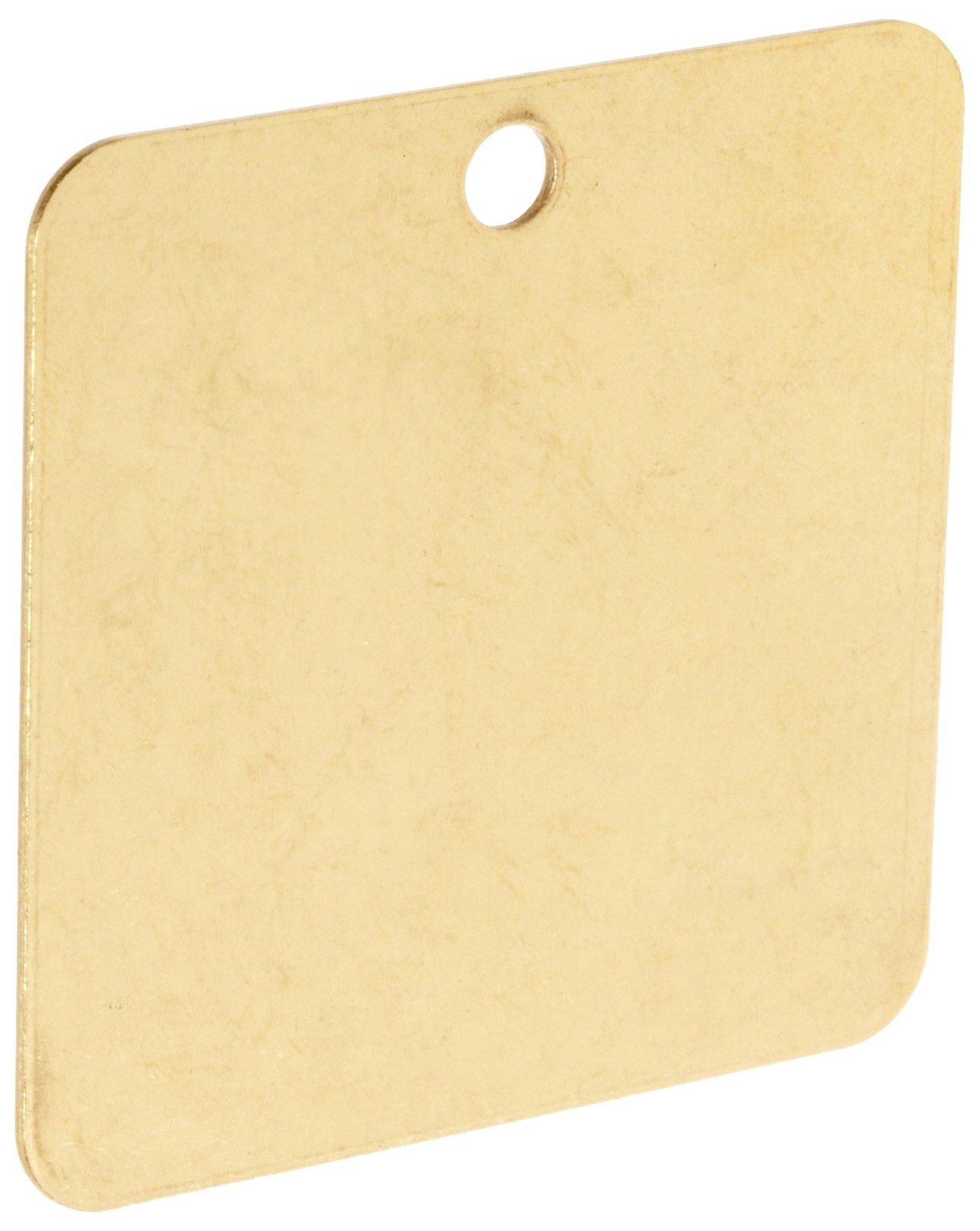 Brady 23213 2 Diameter B-907 Brass Square Blank Brass Valve Tags Pack Of 25