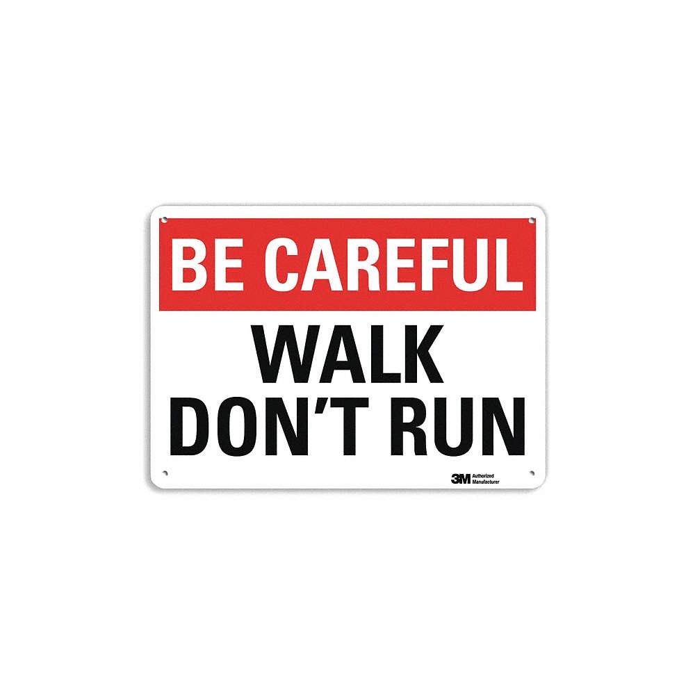 LYLE U7-1053-NP_10X7 Safety Sign,7 inx10 in,Plastic 44UZ68