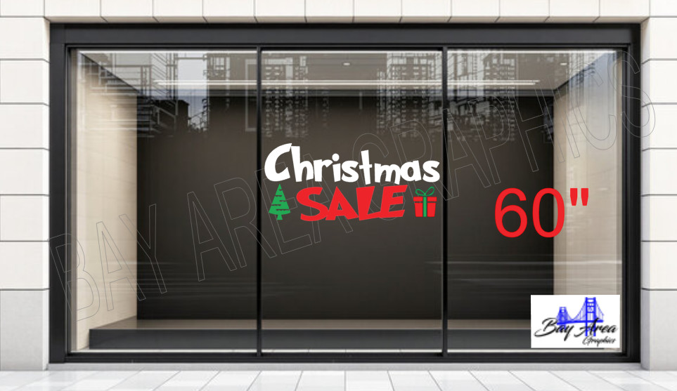 Christmas SALE Vinyl Window Sign Exterior Waterproof Oracal 651 made in USA