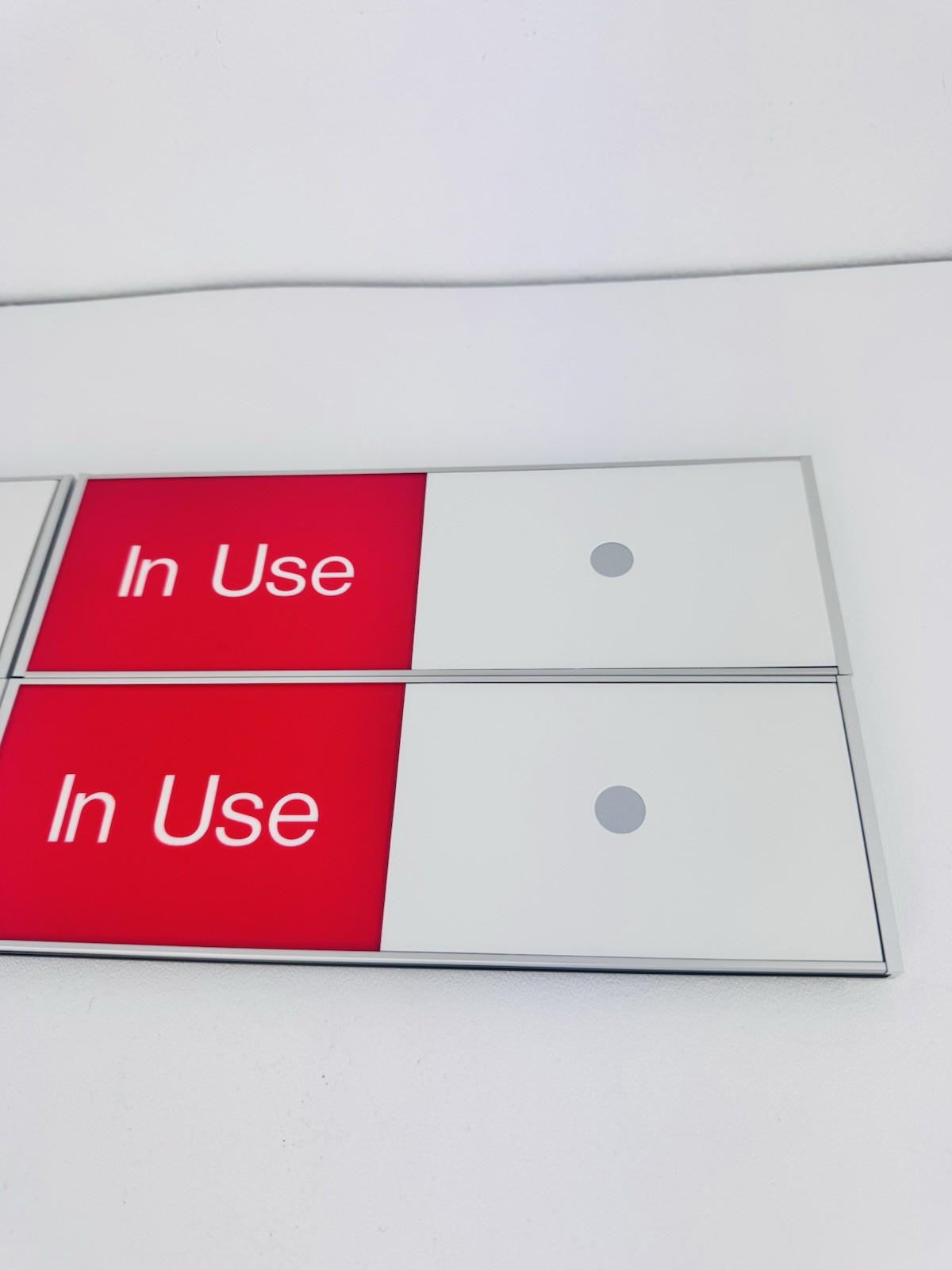 X4 Vacant Occupied Slider Door Sign 9×3 inch In Use Available Privacy Indicator