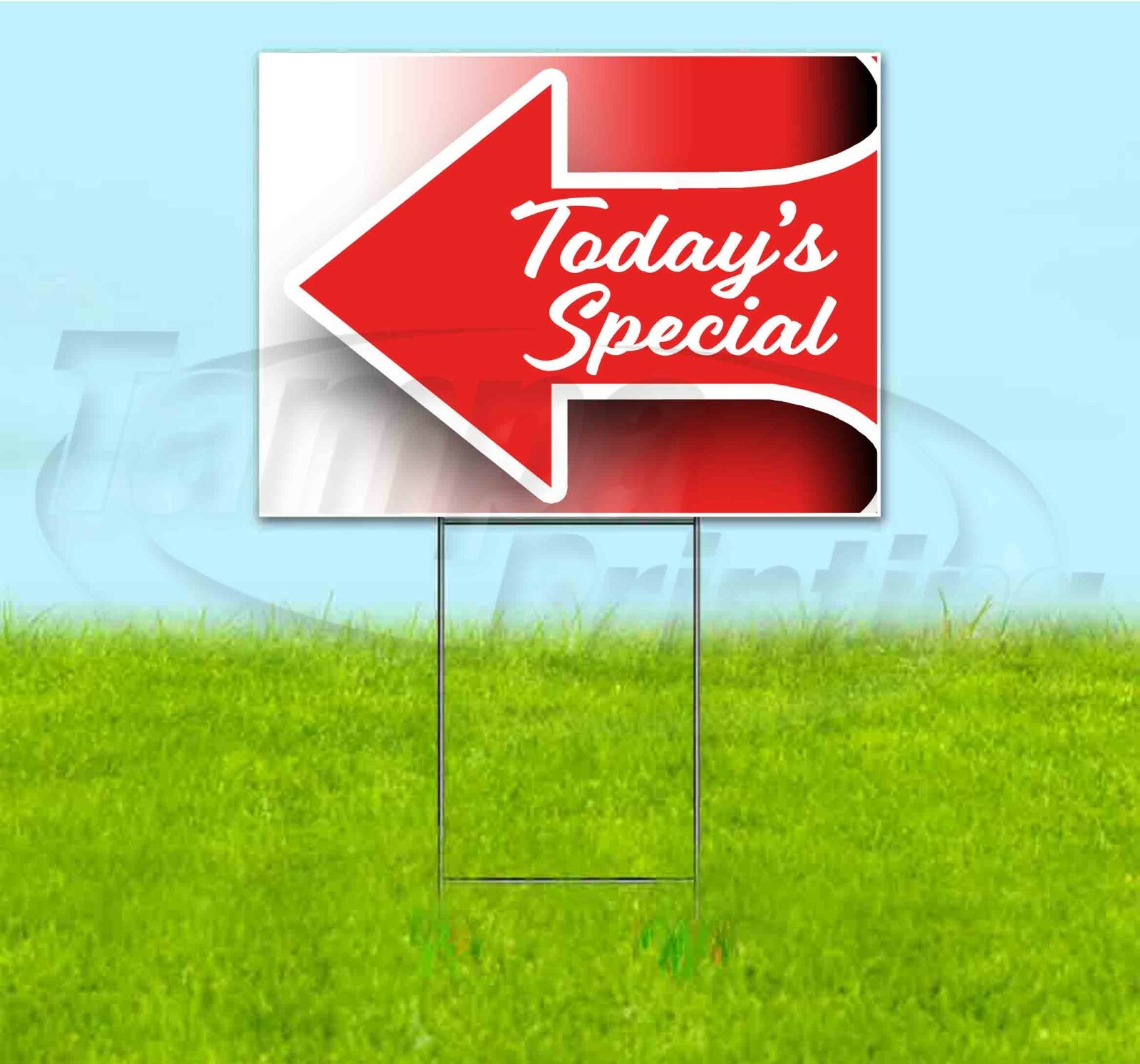 TODAY&rsquo;S SPECIAL ARROW 18×24 Yard Sign WITH STAKE Corrugated Bandit USA BUSINESS
