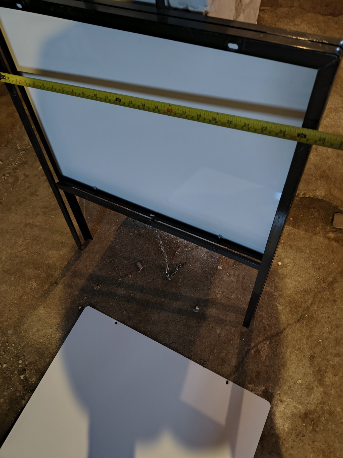 Metal A-Frame Sidewalk Sign Holder Stand 24&Prime;x36&Prime; Double-Sided, Heavy-Duty