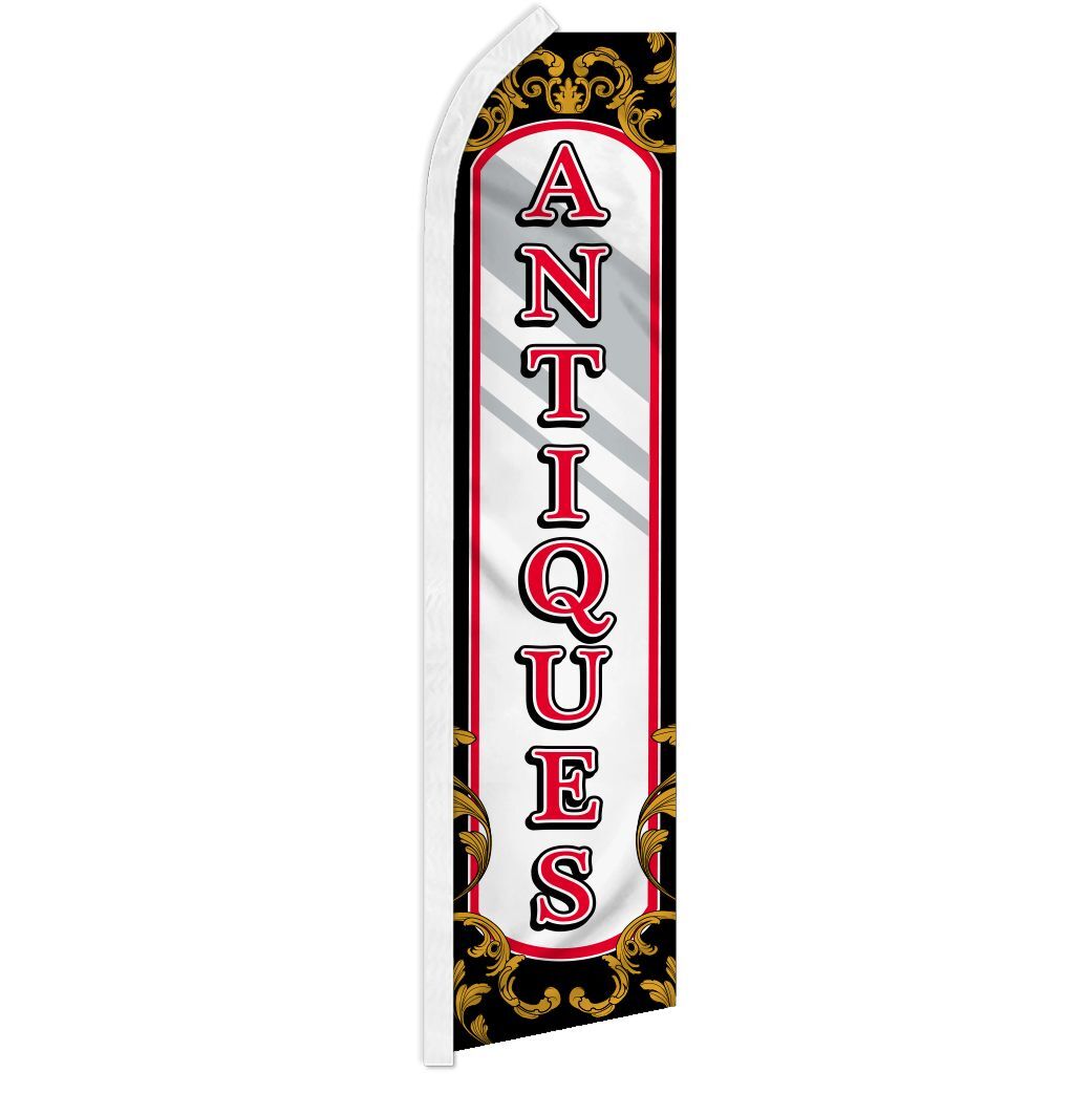 ANTIQUES MIRROR advertising super flag polyester banner sign *POLE NOT INCLUDED*