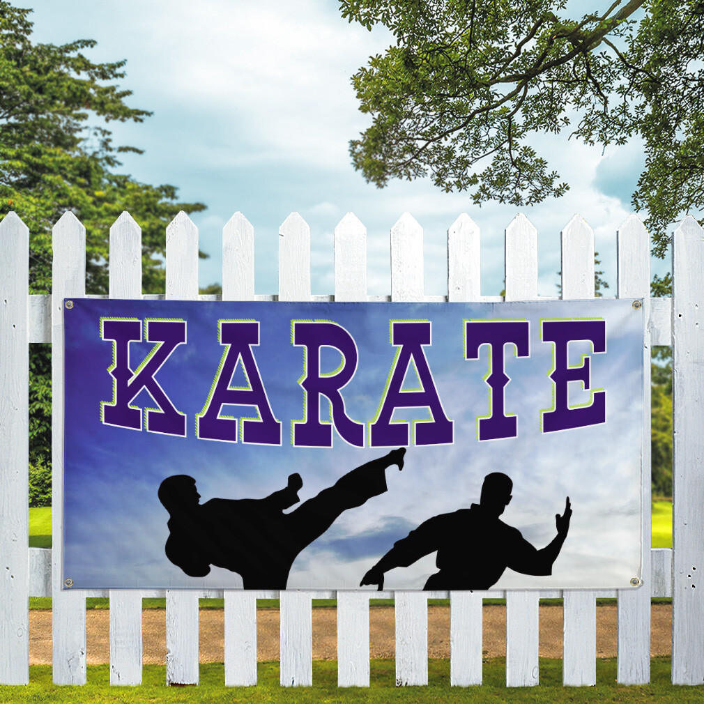 Vinyl Banner Multiple Sizes Karate Outdoor Advertising Printing C Lifestyle