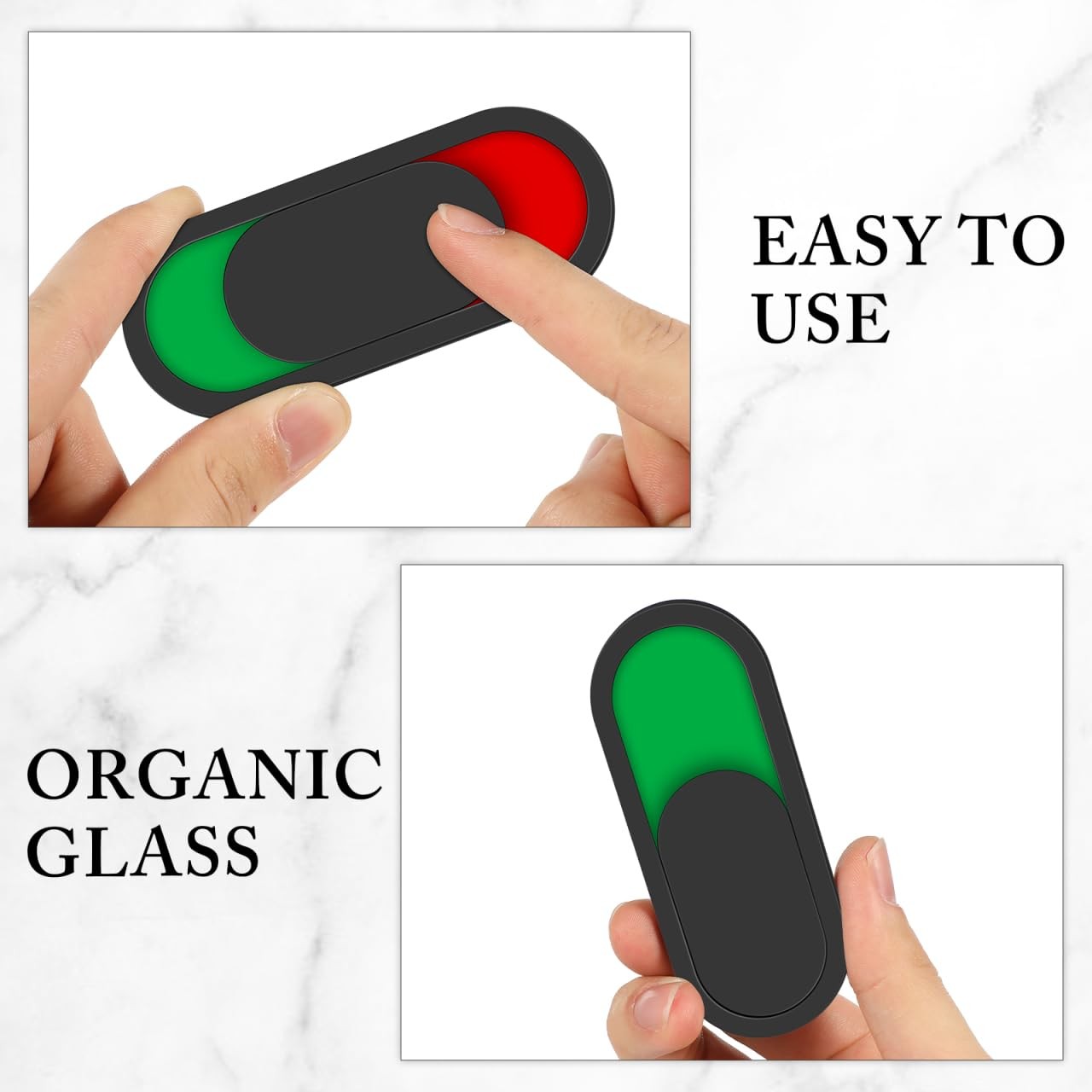 8 PCS 1.55×0.62×0.5 Inch Vacant Occupied Sliding Privacy Sign Door Indicator