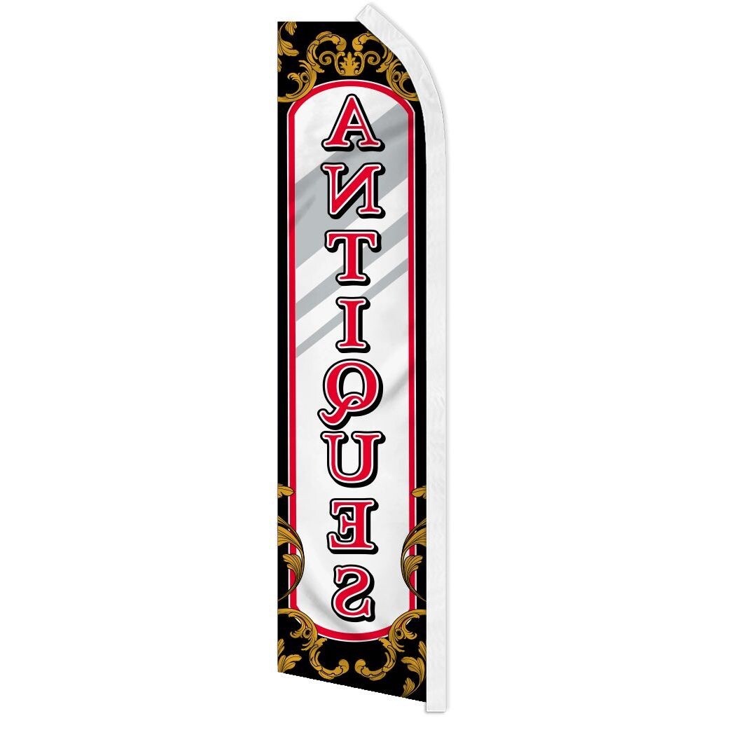 ANTIQUES MIRROR advertising super flag polyester banner sign *POLE NOT INCLUDED*