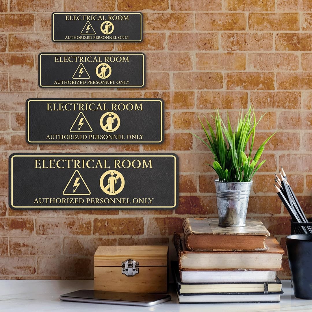 Standard Plus Electrical Room Authorized Personnel Only Wall or Door Sign