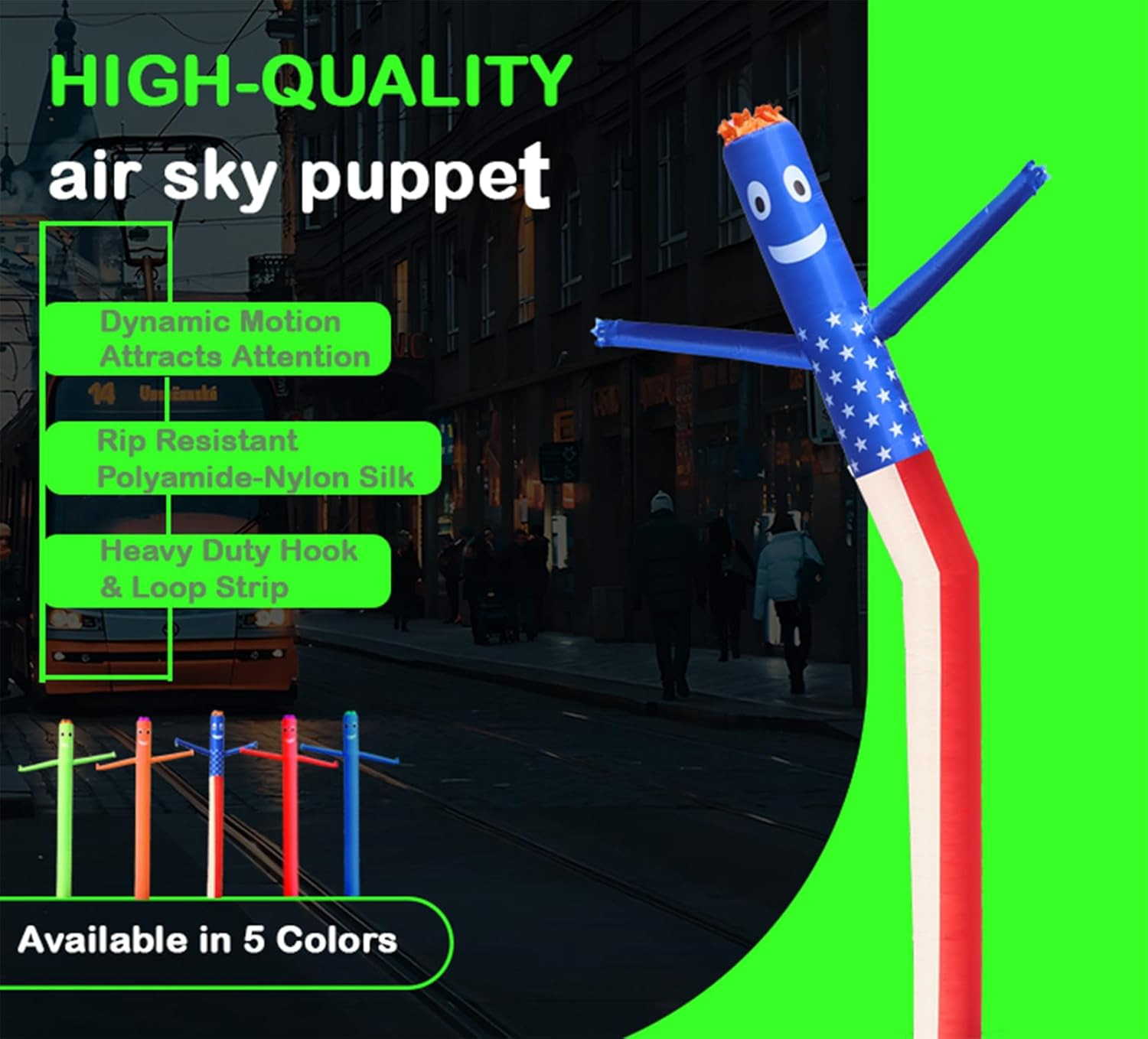 20FT Inflatable Tube Man for 18 » Blower (Blowers Not Included) Air Puppet Dance
