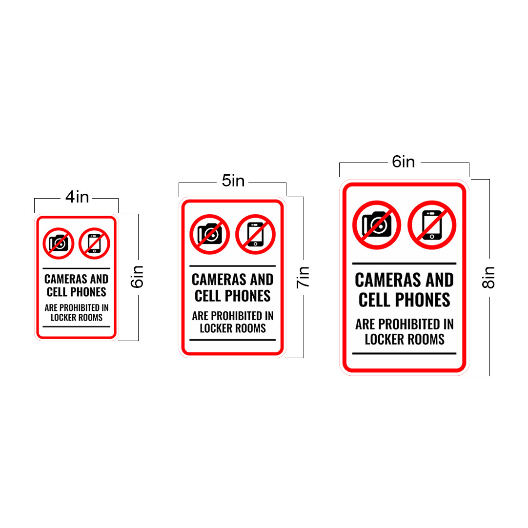 Portrait Round Plus Cameras And Cell Phones Are Prohibited In Locker Rooms