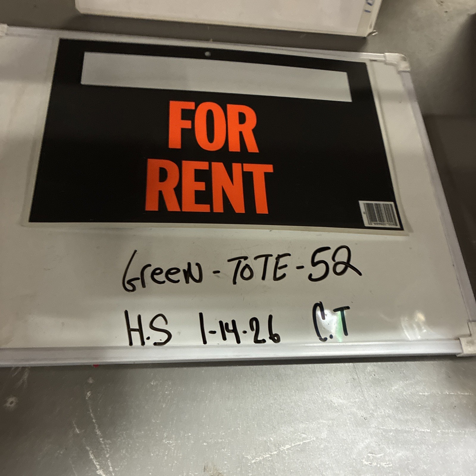 FOR RENT Sign 12&Prime; x 9&Prime; Large Window for Price/Price Store Signs Indoor Outdoor