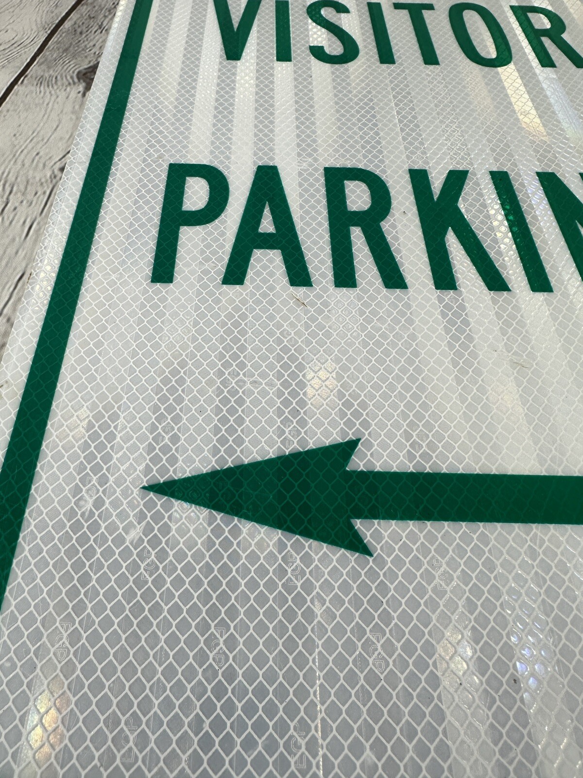 Visitor Parking Double Arrows 12” x 18” Metal Sign Heavy Duty Made In USA NEW!