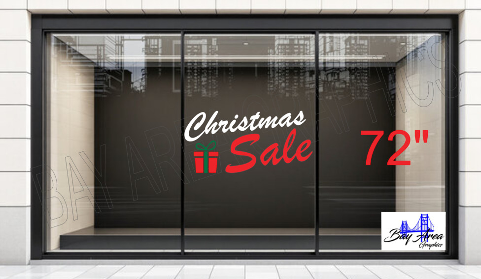 Christmas Sale Window Decal Oracal 651 Vinyl Sticker for Retail Stores*