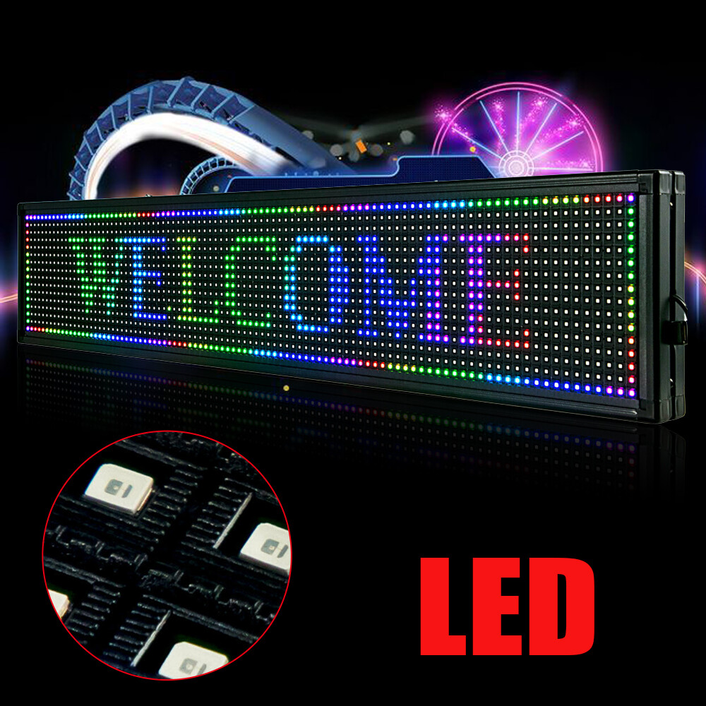 High Brightness Outdoor LED Sign Programmable Scrolling Message Display Board US