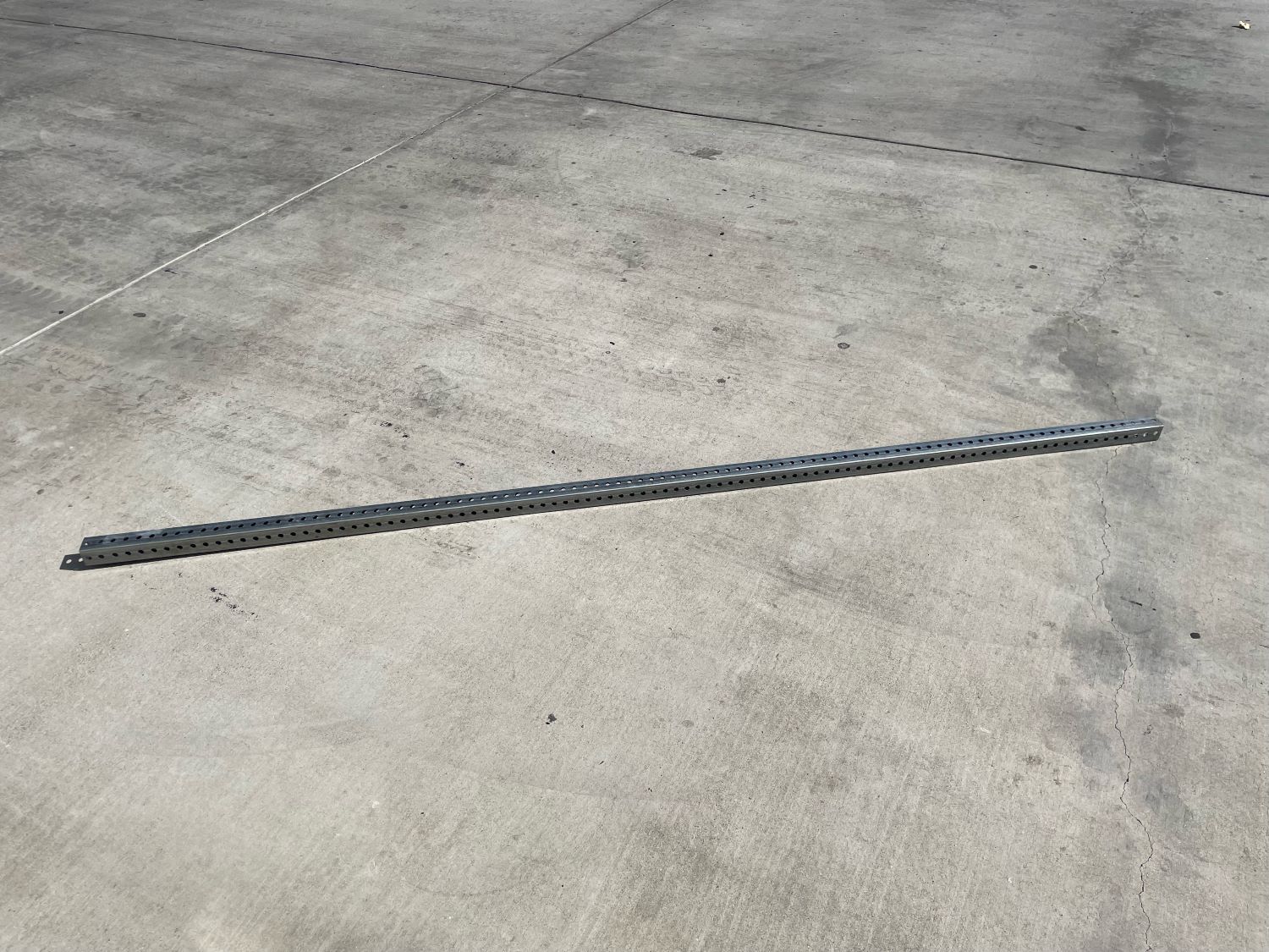 Sandbaggy 8 ft Galvanized Square Sign Post – 1-3/4&Prime; Wide – 7/16” Hole Diameter