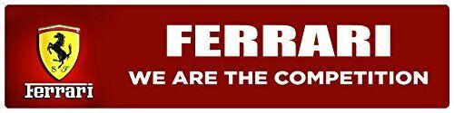 Ferrari | Branded Premium Decorative Display Sign | 6&Prime;h x 24&Prime;w