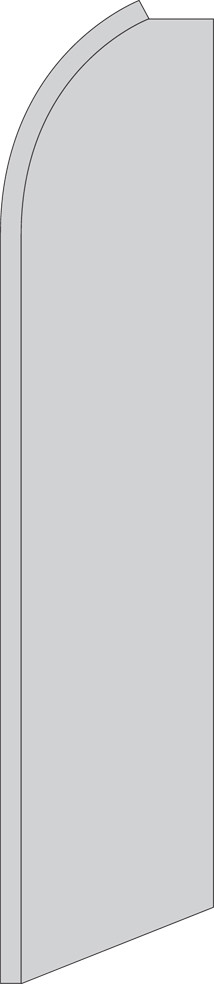 Solid Silver 15&prime; Tall Swooper Flag & Pole Kit Feather Super Bow Banner