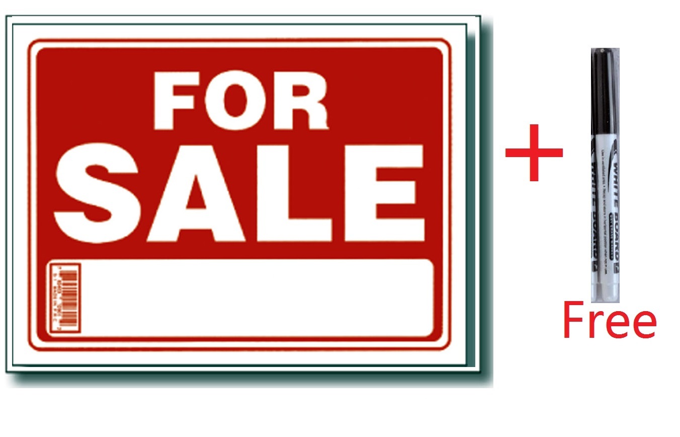 5 Pcs 9 x 12 Inch Plastic  » For Sale  » Sign with a Free Erasable Marker