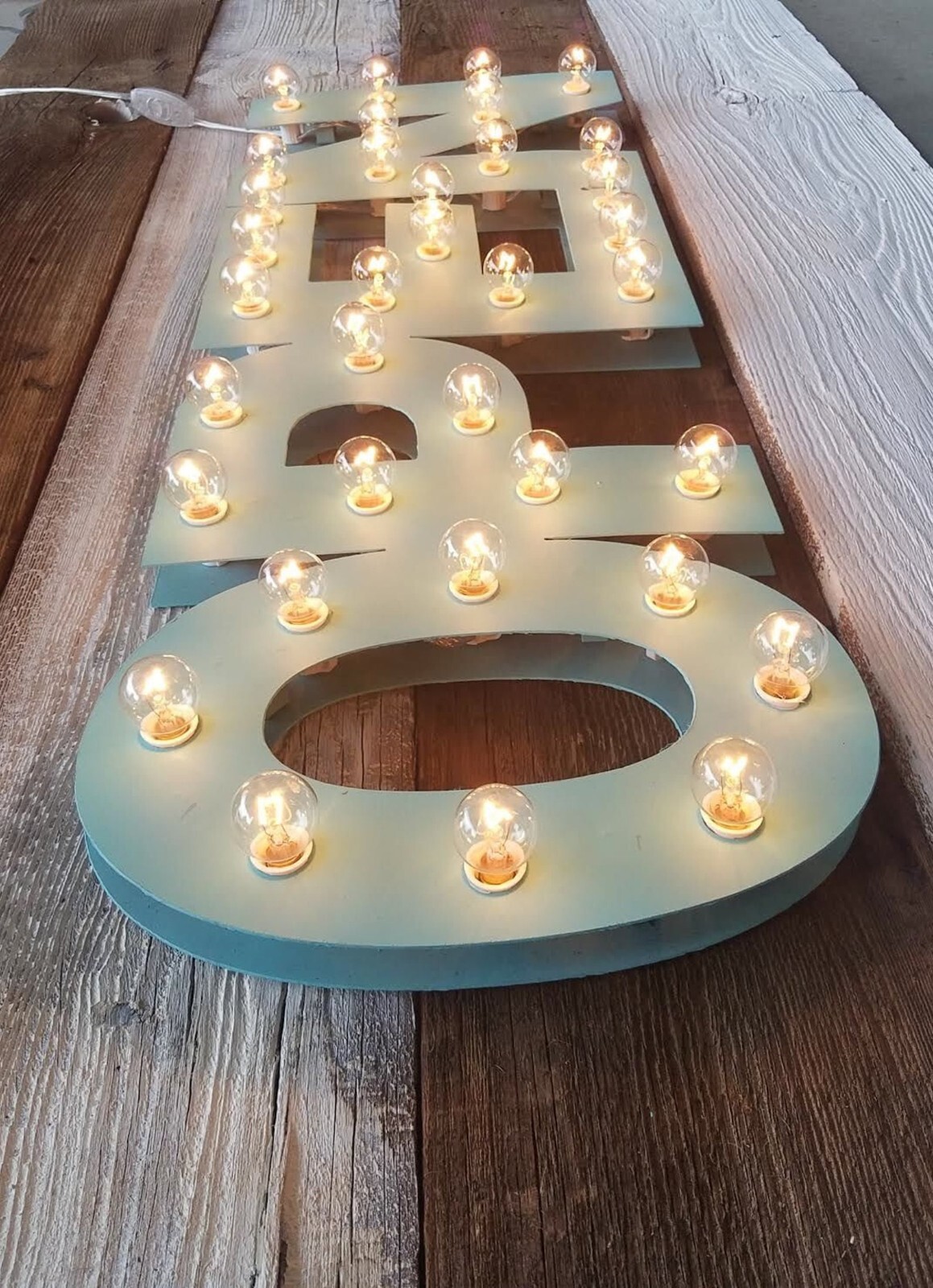 Handmade OPEN Lighted Sign Marquee Business Sign, CUSTOM with Free Shipping