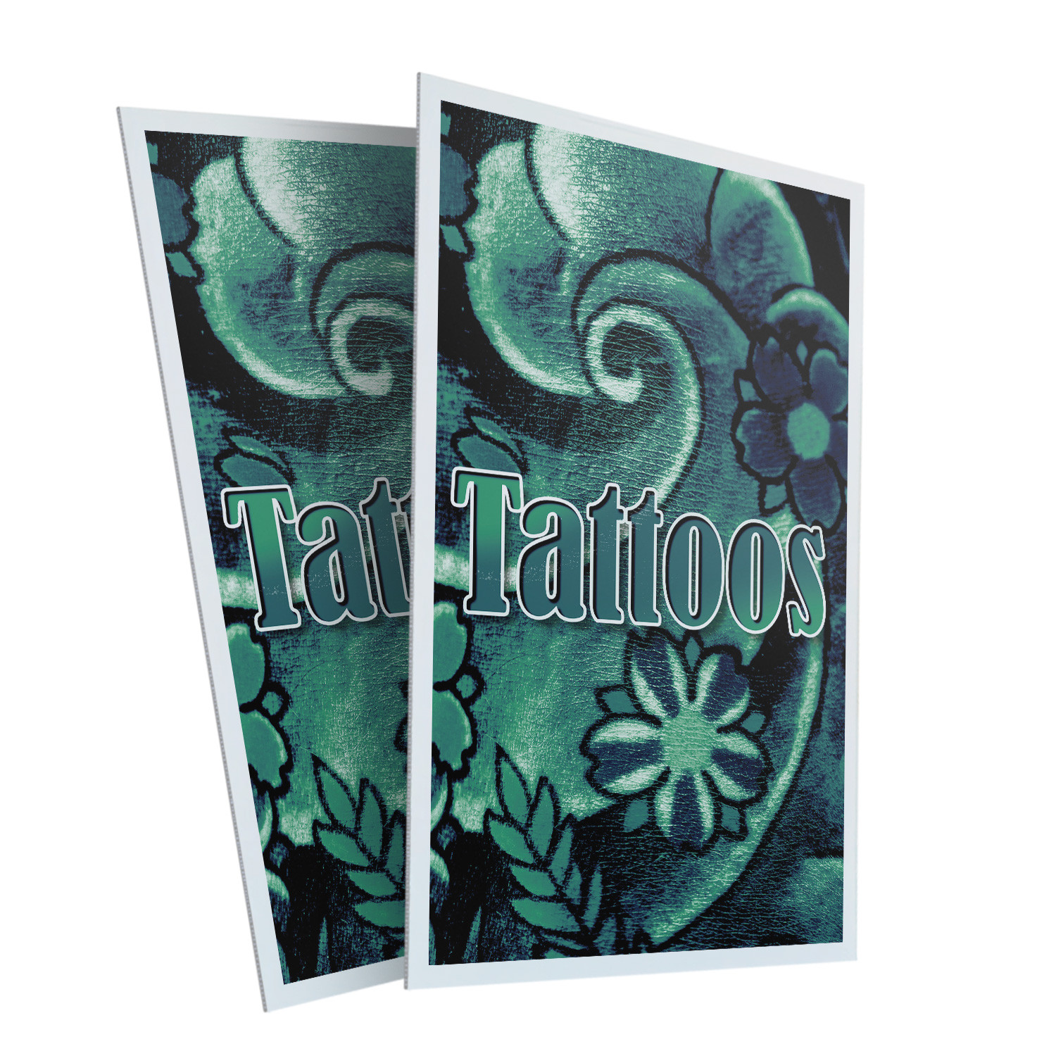 Tattoos Heavy Duty A-Frame Sidewalk Sign Professional Services Artistic Unique