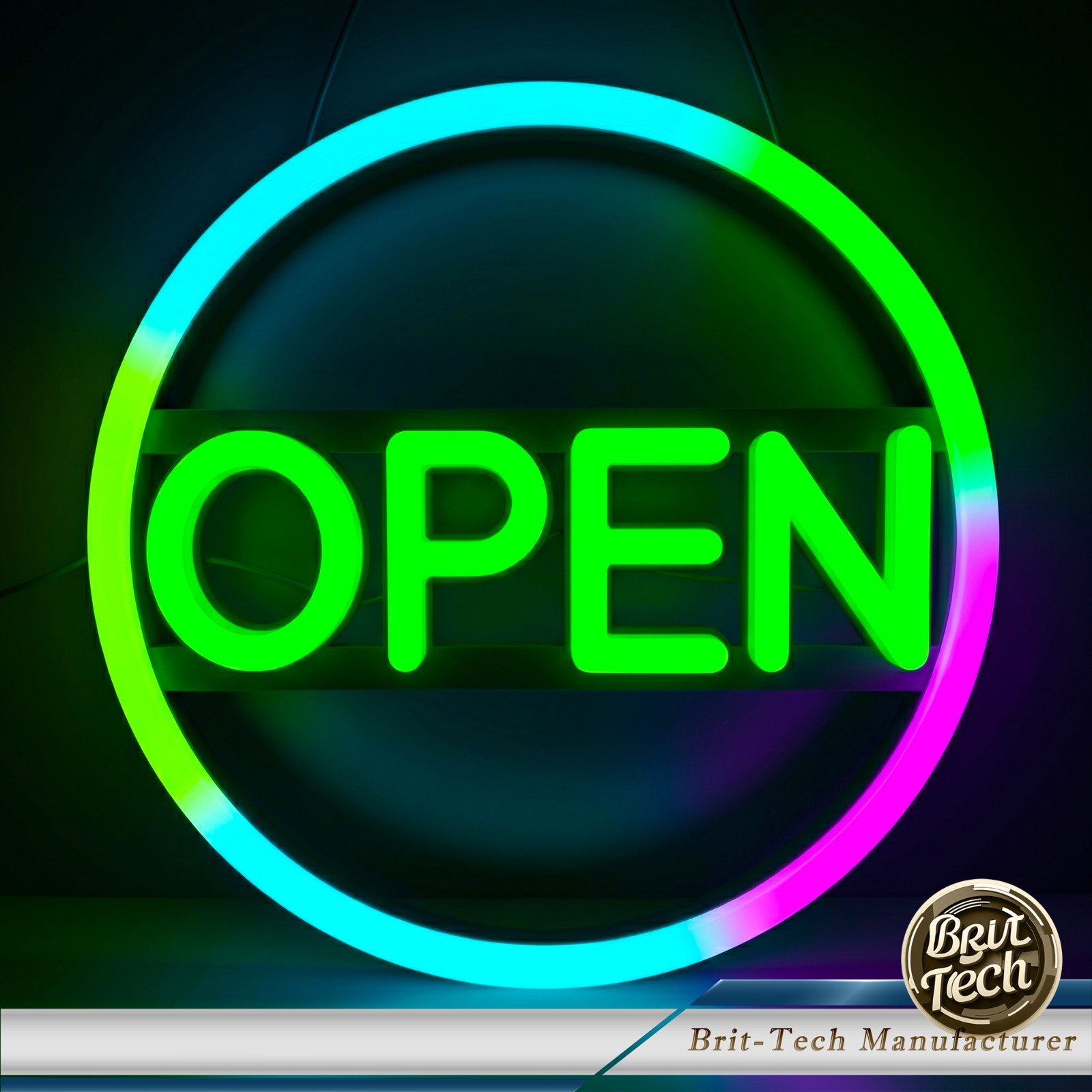LED Open Sign 16&Prime; Large Neon Bright Light for Business Restaurant Bar Store Shop