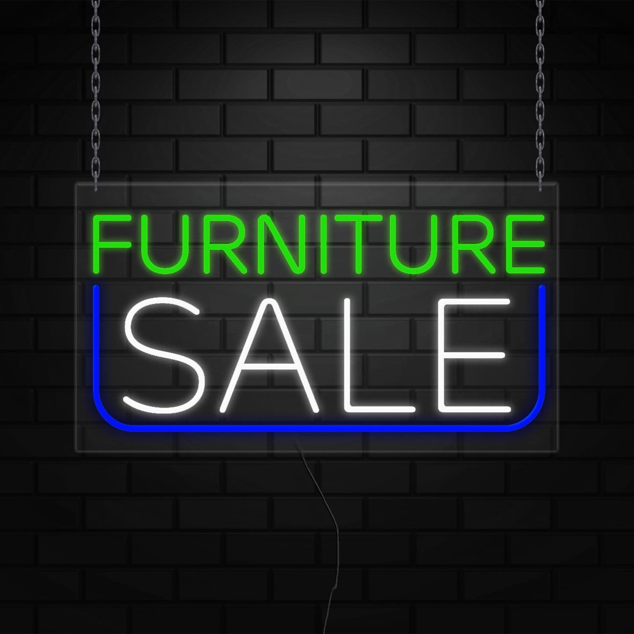 Furniture Sale Sign for Business Displays | LED Flex Neon | 37&Prime;W x 20&Prime;H x 1&Prime;D