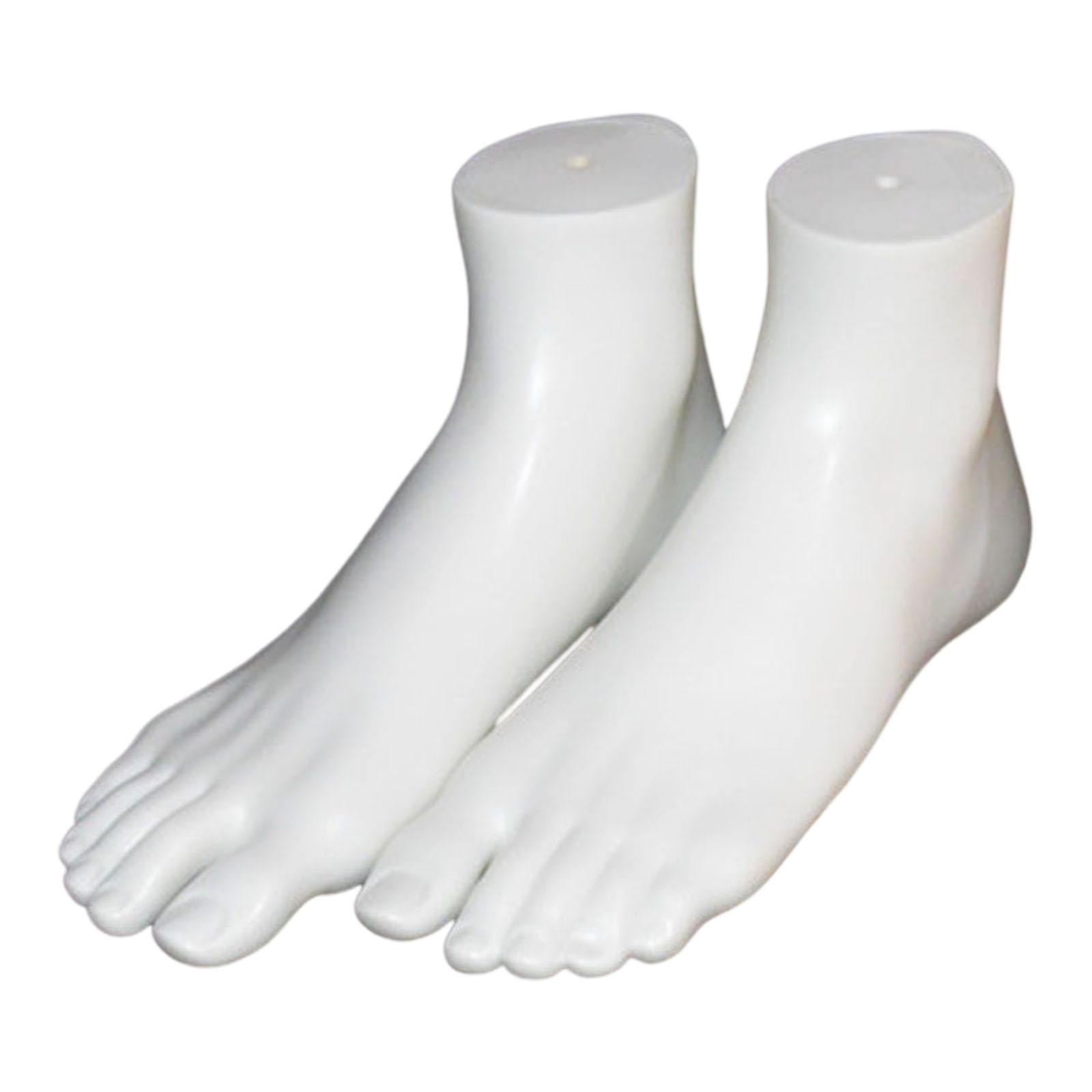 Mannequin Feet Socks Display Props Left and Shoes Feet Model for Sandal Short