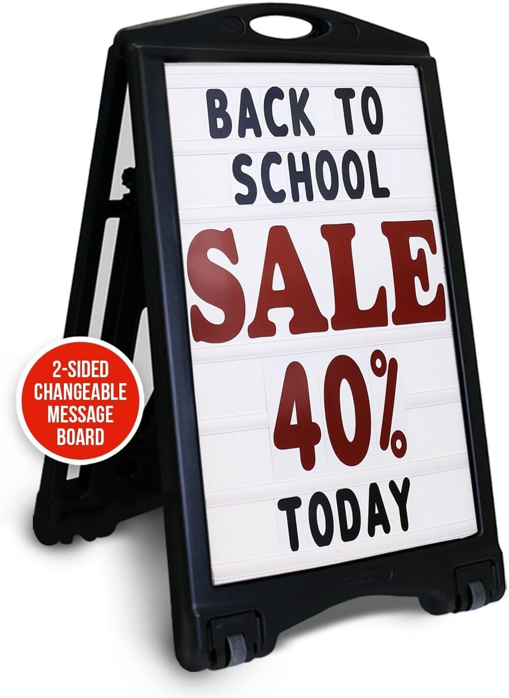 24&Prime;X36&Prime; Changeable Message Sign Board Sidewalk Sign, Standard Portable Bigboss &