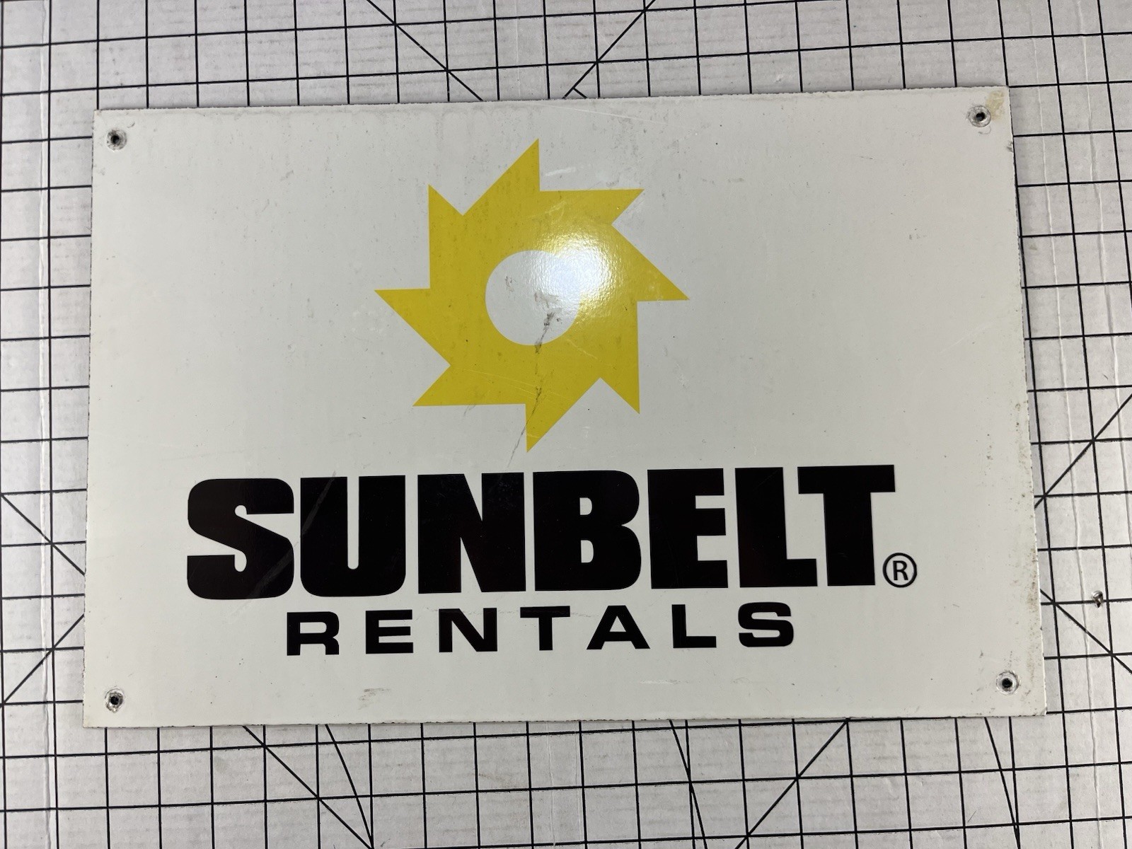 Sunbelt Rentals Alumi Core Business Industrial Sign Company Logo Tool Machinery