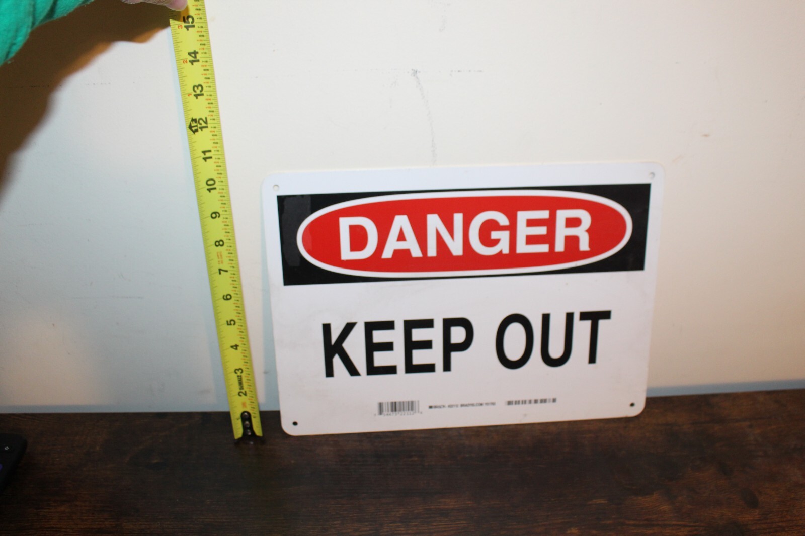 DANGER KEEP OUT 10 x 14 Sign Brady #22112