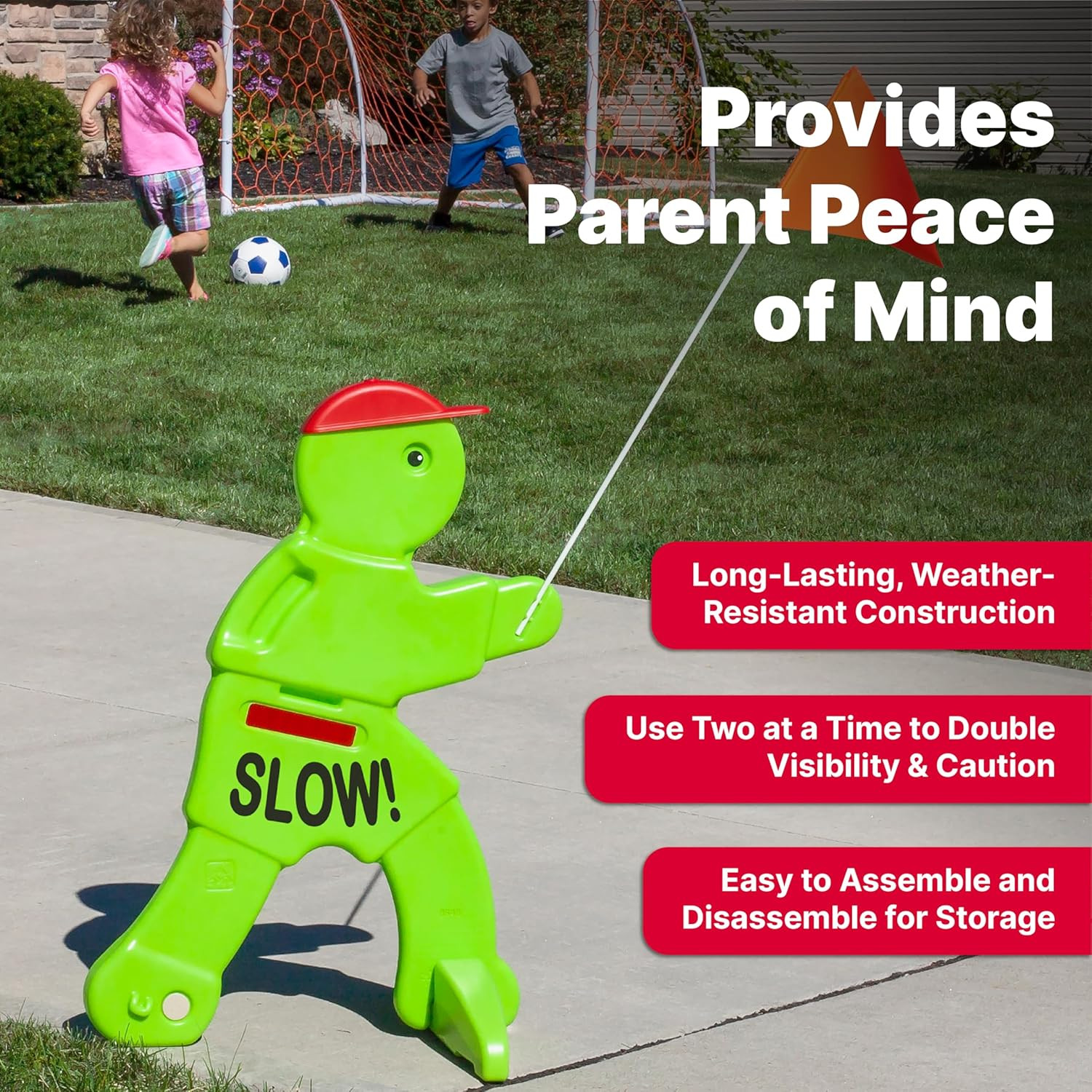 Step2 Kid Alert Street Safety Sign, Kids at Play Signage for Neighborhood