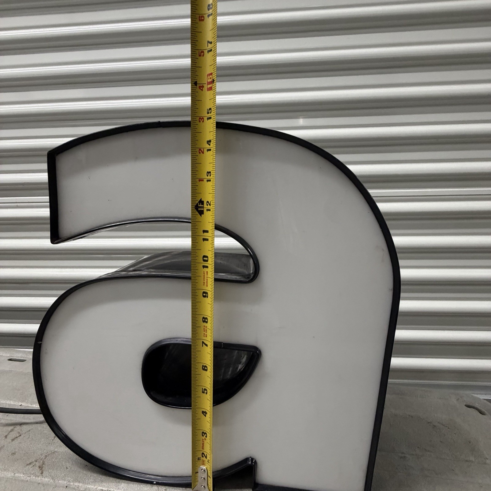 Vintage Illuminated Channel Letter “a” Store Sign Neon Commercial For Parts