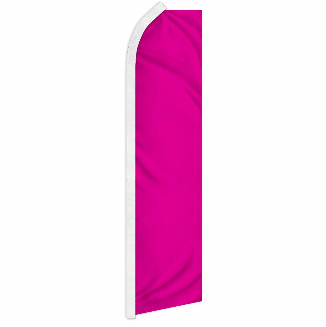 « MAGENTA » advertising super flag swooper banner business sign solid color pink