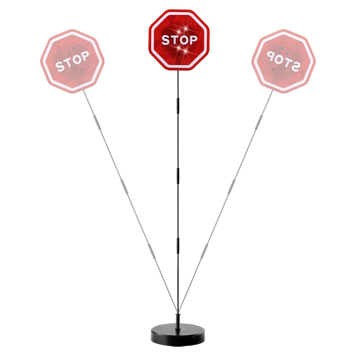 Zpana LED Car Light Parking Stop Sign, Vehicle Garage Red/White/Black