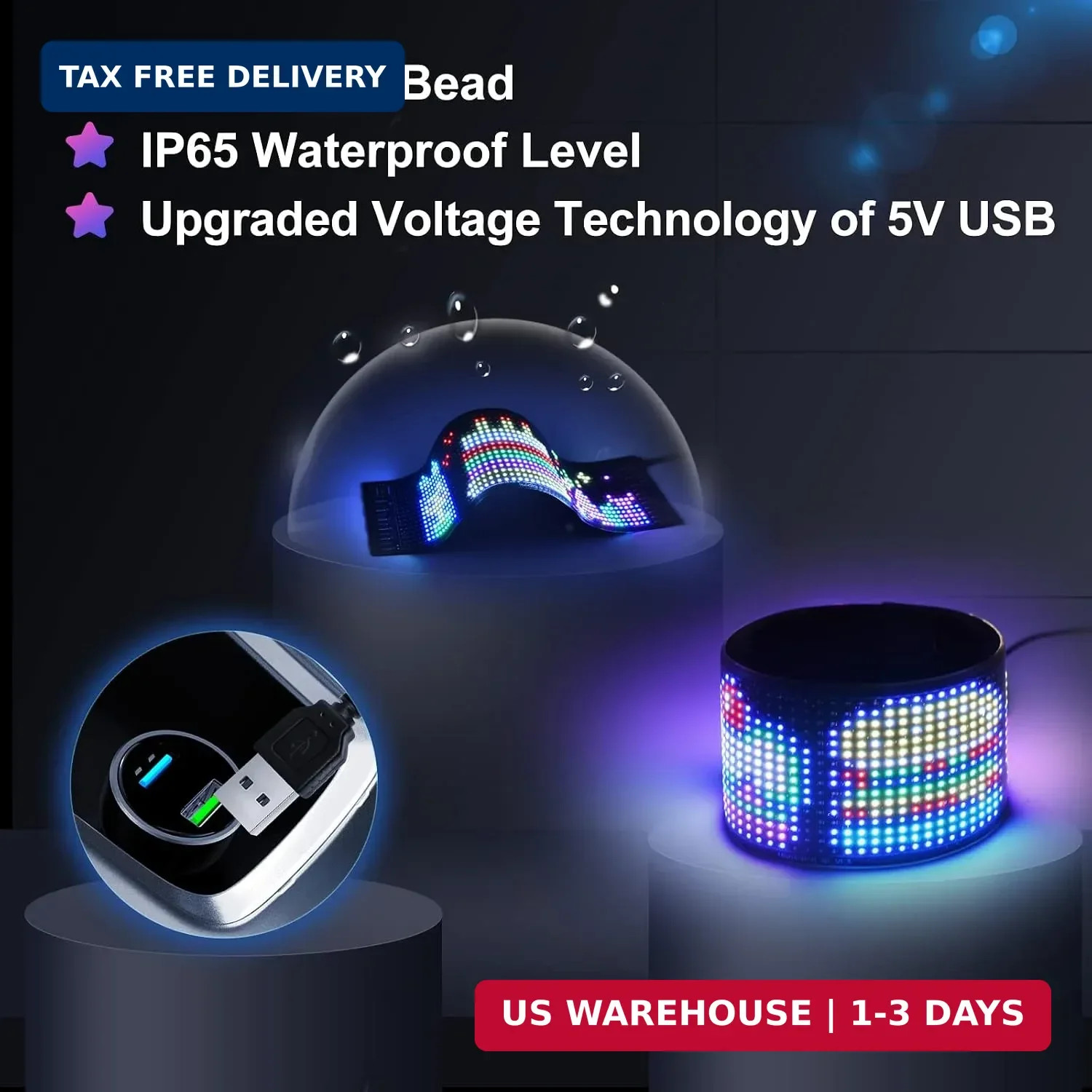Devil Eyes Light for Cars,Programmable LED Sign,LED Sign for Car,Bluetooth APP C