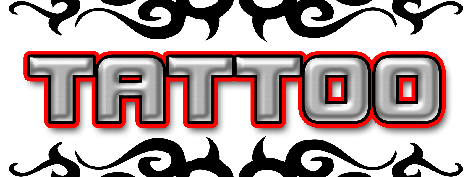 TATTOO 1 DECAL sticker shop artist body art gun parlor tattoos piercing