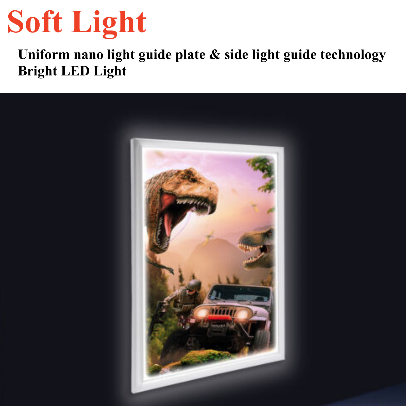 18&Prime;x24&Prime; LED Backlit Movie Poster Art Picture Frame Light Box Advertising Display