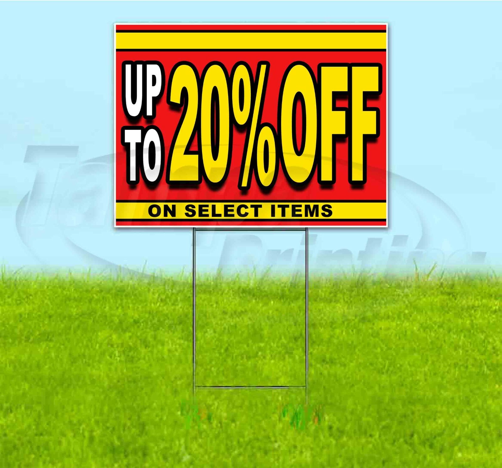 UP TO 20% OFF ON SELECT ITEMS 18×24 Yard Sign WITH STAKE Corrugated Bandit SALE