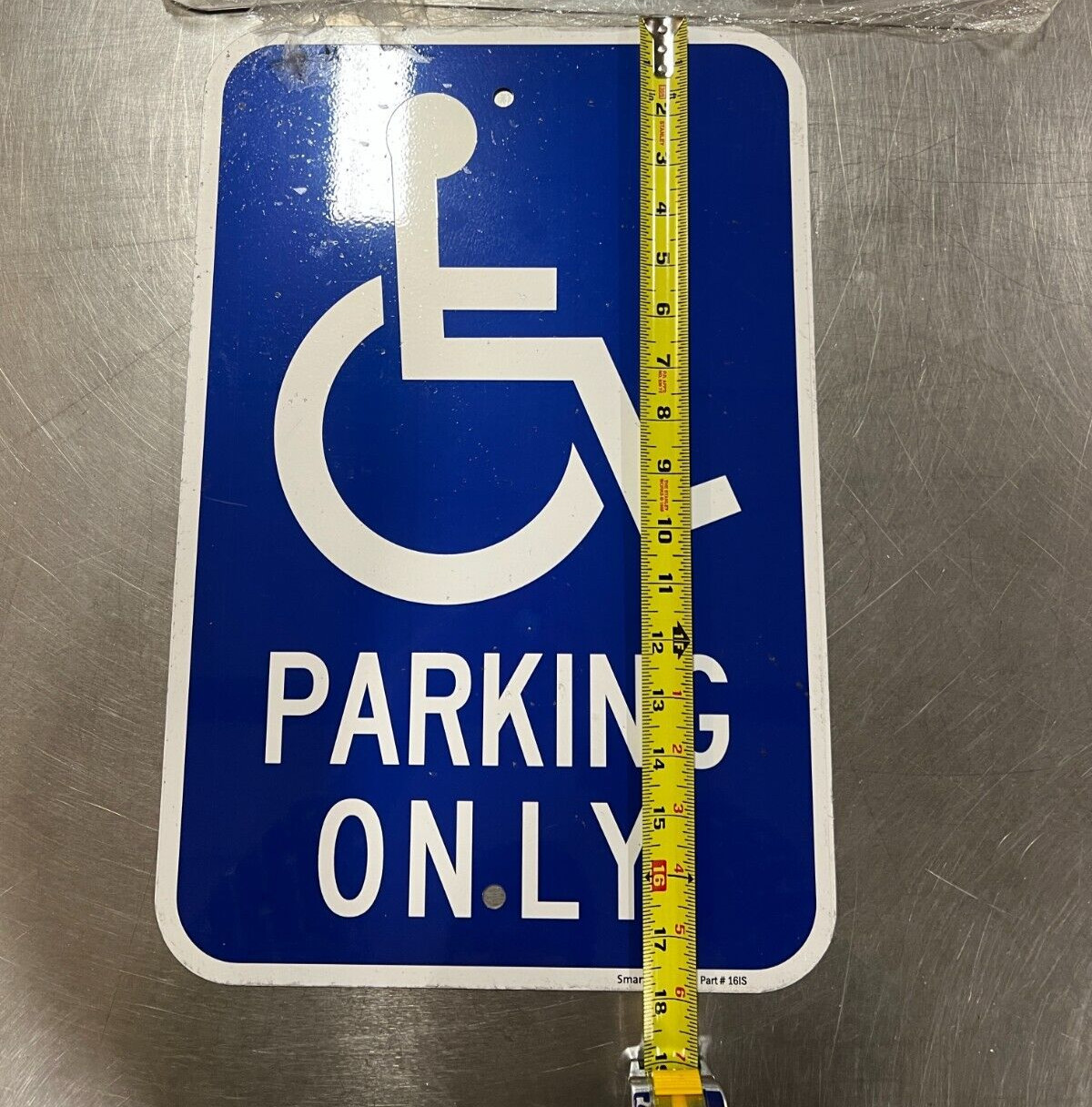 (QTY 4) Handicap Disabled/Elderly Parking Only Aluminum Metal Sign 12&Prime; W x 18&Prime; H