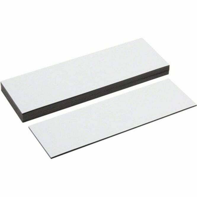10pcs x 200mm x 100mm WHITE Magnetic Labels Warehouse Racking Magnet Whiteboard
