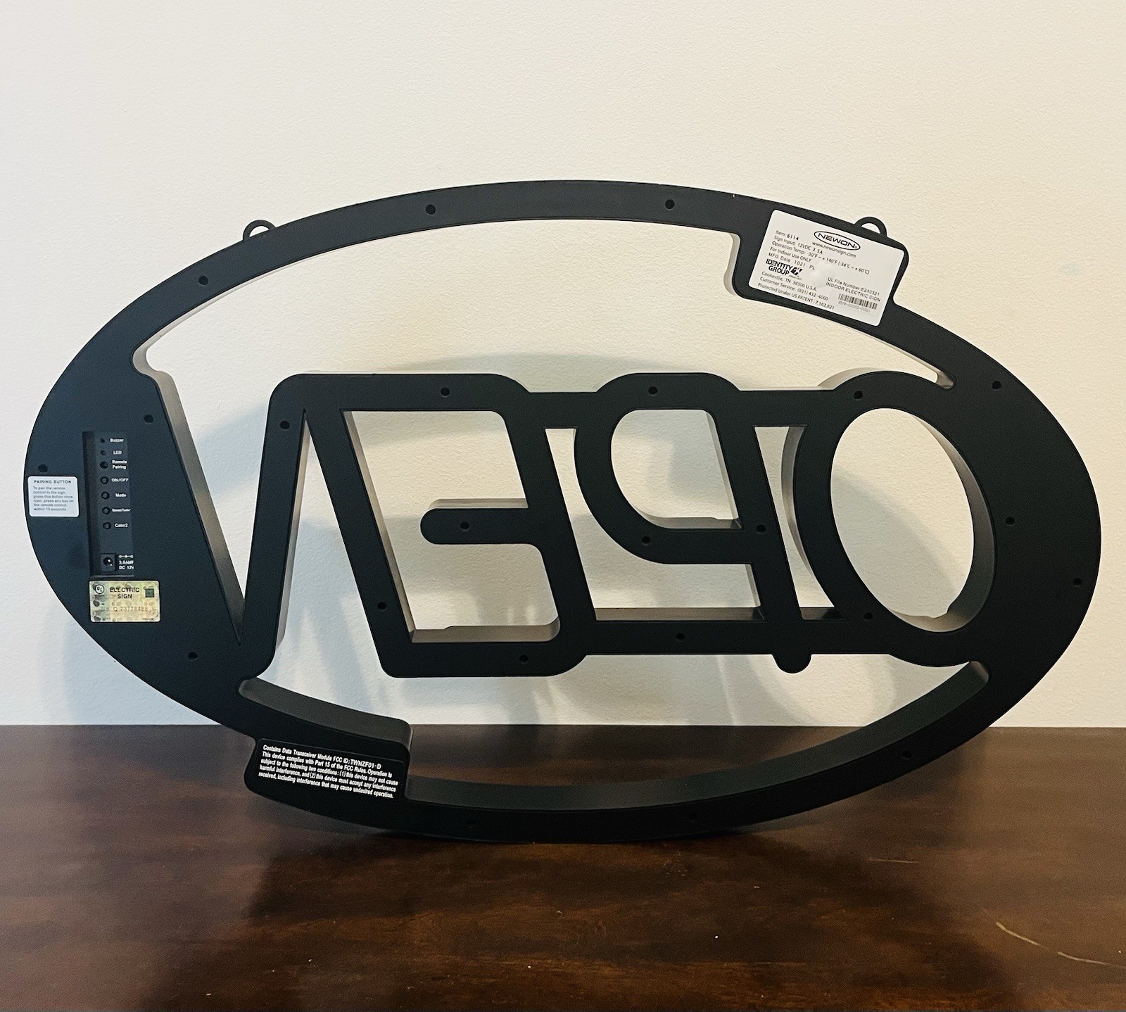 Pro-Lite Ultra Bright LED Open Sign with Remote Control and Flashing Effects EUC