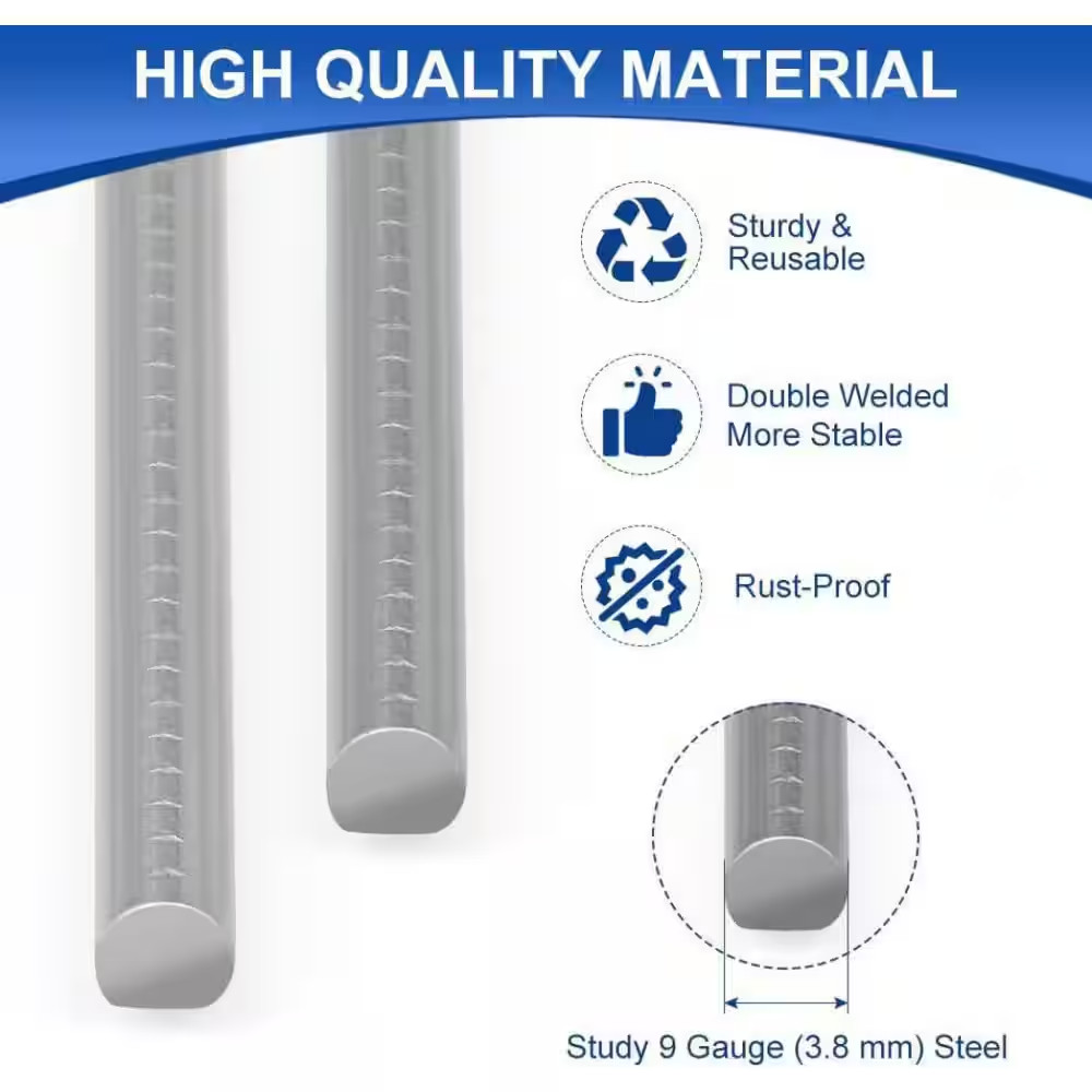 18 X 12 In. White Plastic Yard Signs with Metal Stakes for Outdoor Display, 10 P