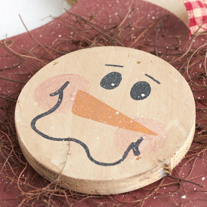 Primitive Snowman Mitten Wall Hanging | 2 Pieces