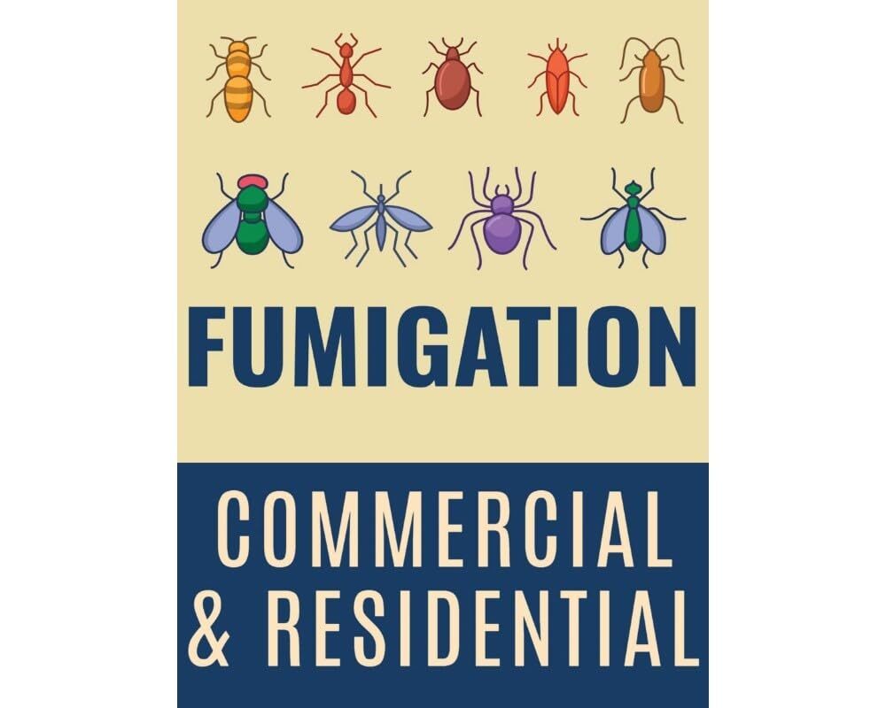Fumigation Commercial & Residential | Full Color Window Display Signs | 18&Prime;W x 2