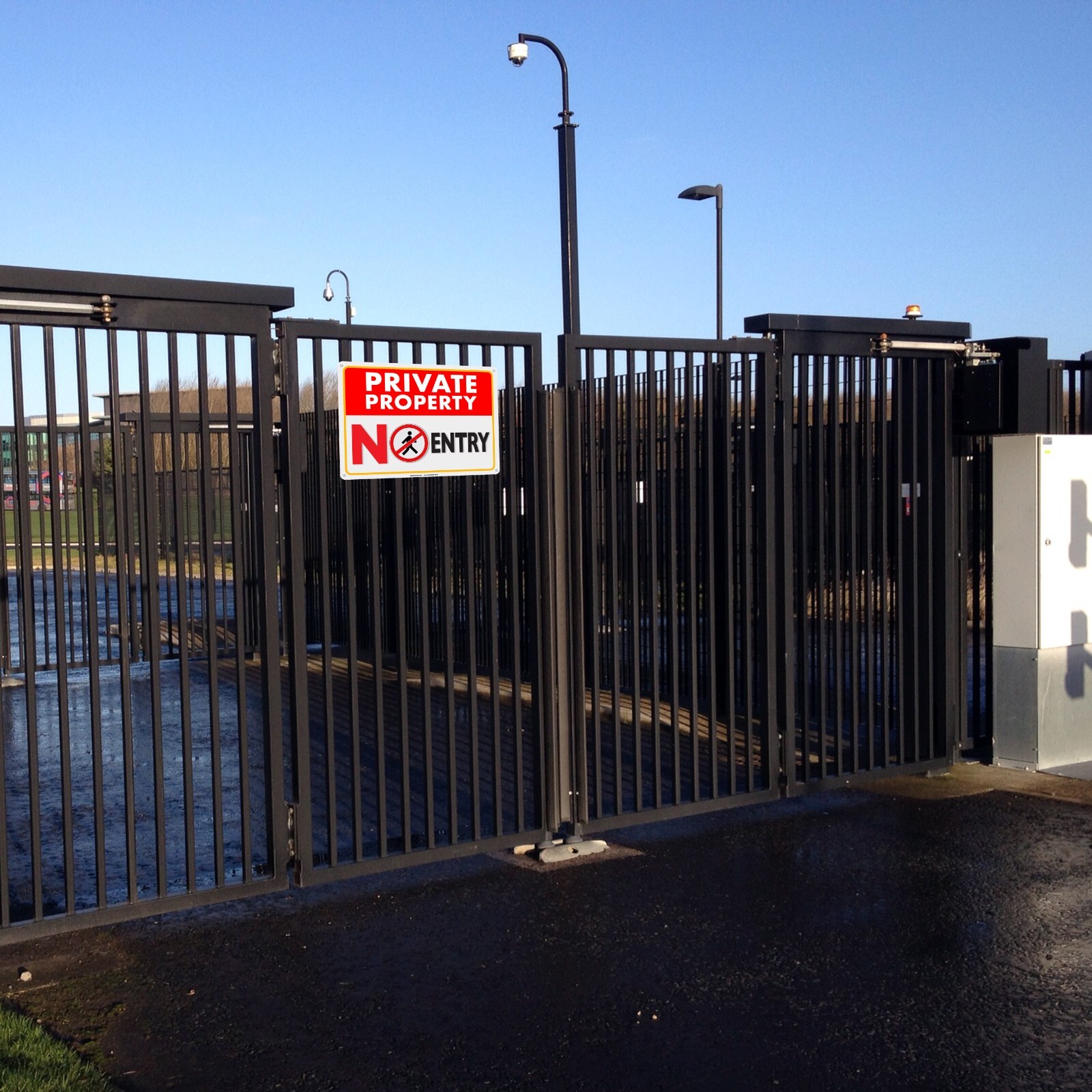 SIGNOGRAFX Private Property No Entry Sign,10”x14” No Trespass without Permission