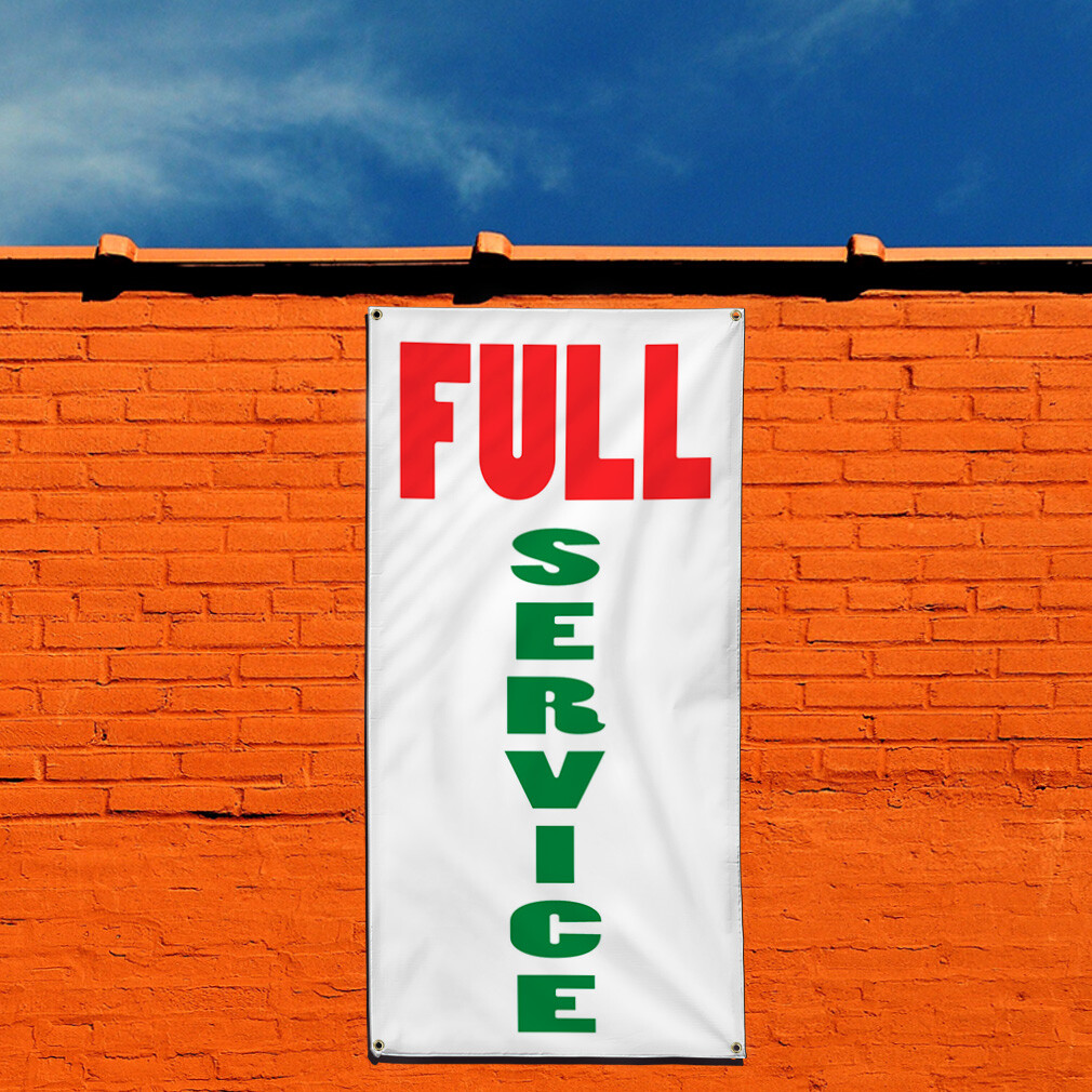 Vertical Vinyl Banner Multiple Sizes Full Service Business Outdoor