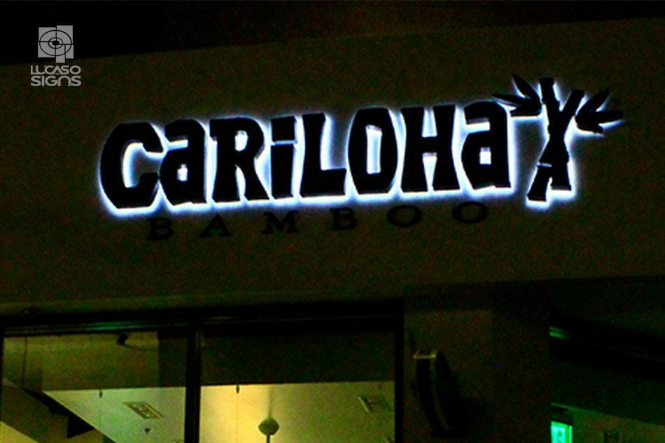CHANNEL LETTERS – Reverse LED Signs « Halo » Type