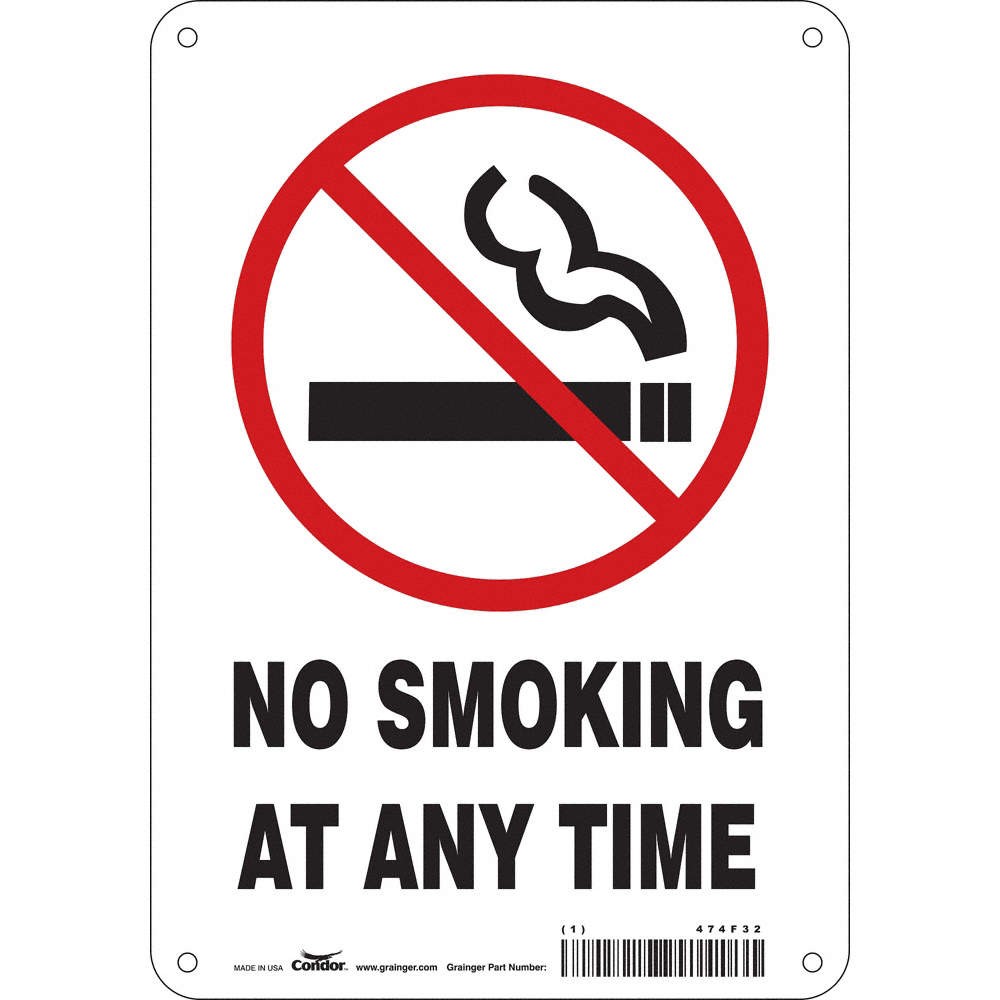 CONDOR 474F32 Safety Sign,10 inx7 in,Aluminum 474F32