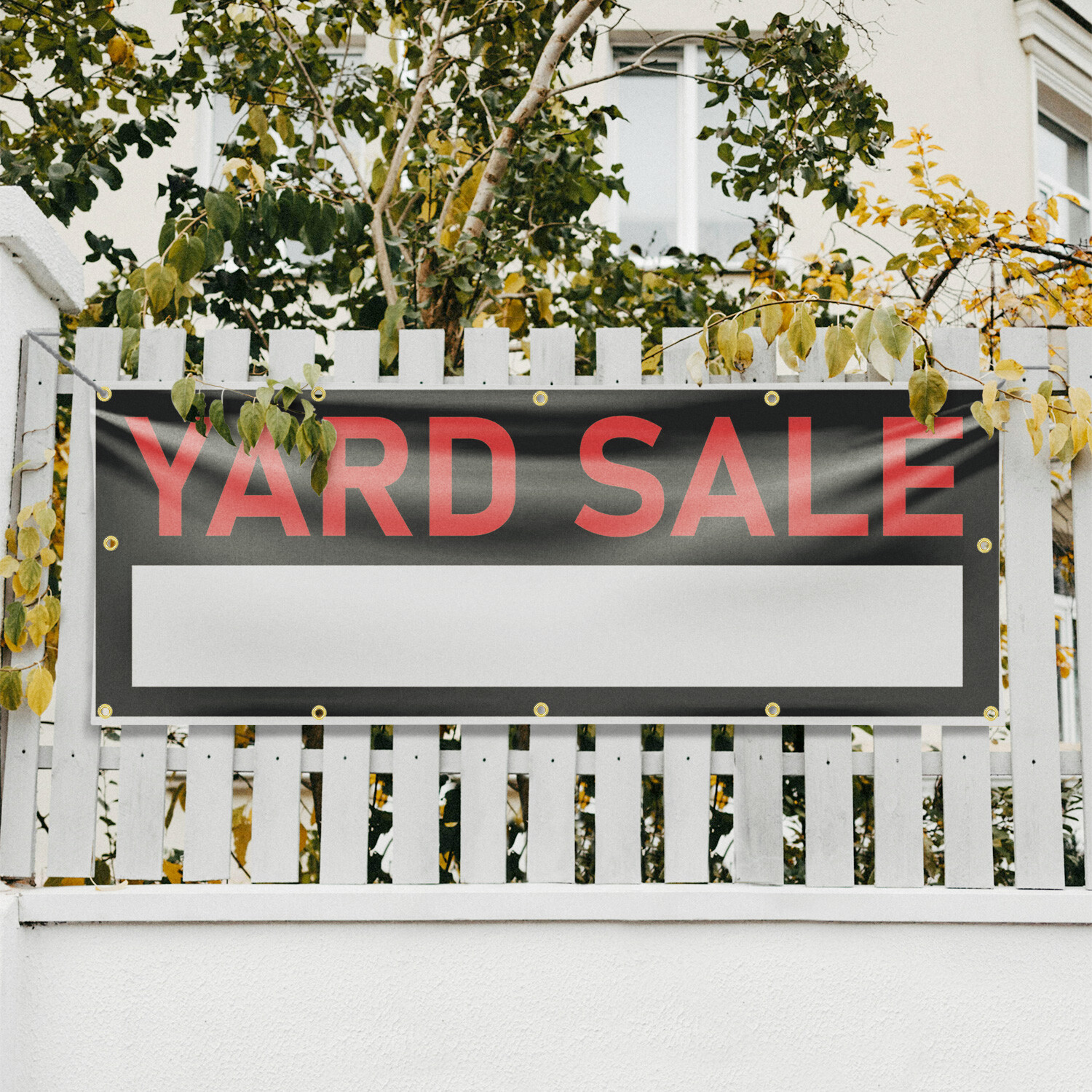 Yard Sale 13 oz Vinyl Banner Sign with Metal Grommets Heavy-Duty Single-Sided