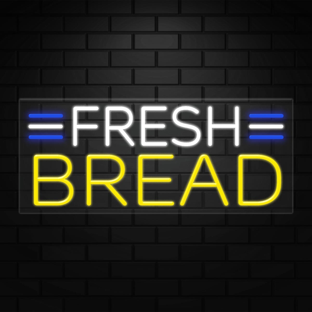 Fresh Bread Sign for Business Displays | LED Flex Neon | 32&Prime;W x 13&Prime;H x 1&Prime;D