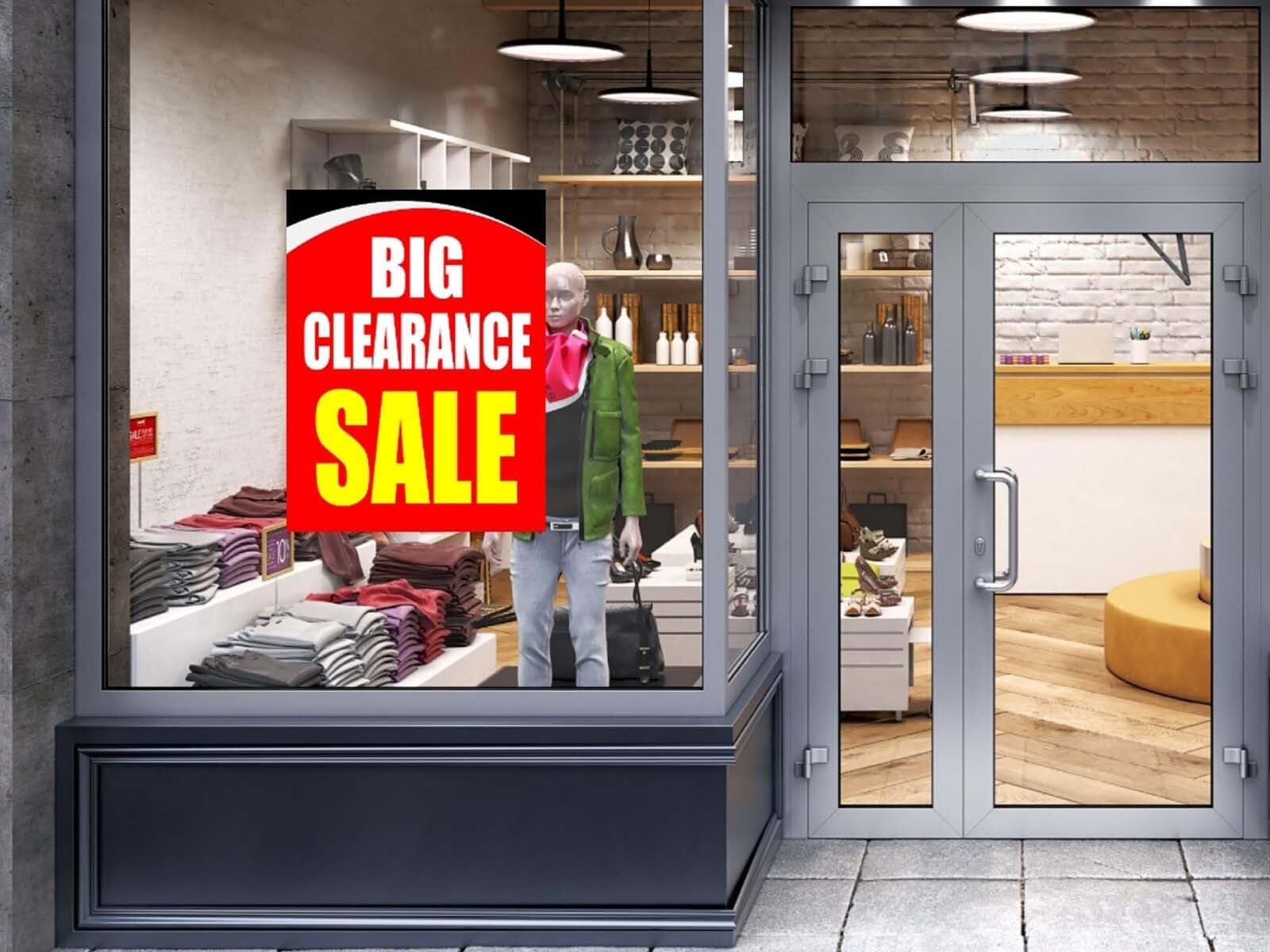 Promotional | Retail Window Display Sign | 18&Prime;W x 24&Prime;H
